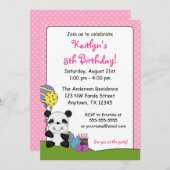 カウトパンダバースデーパーティ招待状 招待状 (正面/裏面)