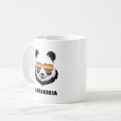 カウトパンダベア |虹 | LGBTQ コーヒーマグカップ (正面左)