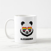 カウトパンダベア |虹 | LGBTQ コーヒーマグカップ (左)
