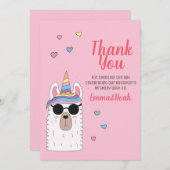 カウトパーティーラマコーン誕生日ありがとう サンキューカード (正面/裏面)