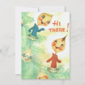 カウトビンテージクリスマスキャンドルことわざHi シーズンカード (正面)