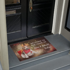 カウトビーグル〔雄ジカの〕枝角レッドボックスフェスティバルカスタム ドアマット