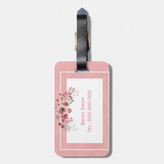 カウトピガーリーンクの名前の旅行荷物タグ ラゲッジタグ (裏面縦)