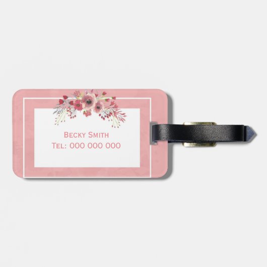 カウトピガーリーンクの名前の旅行荷物タグ ラゲッジタグ (裏面横)