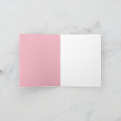 カウトピンクのカップケーキ&カートンの誕生日カード カード (内部)