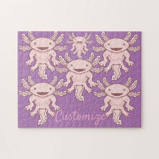 カウトピンクアクソロトルサンダー_コーブ ジグソーパズル (横)