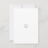 カウトピンクフローラベビーシャワー招待状 招待状 (裏面)