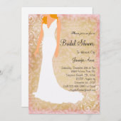 カウトピンクブライダルシャワー招待状 招待状 (正面/裏面)