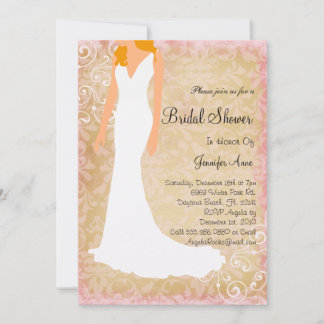 カウトピンクブライダルシャワー招待状 招待状