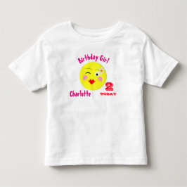 カウトファースト誕生日スペパーソナライズされたシャル トドラーTシャツ