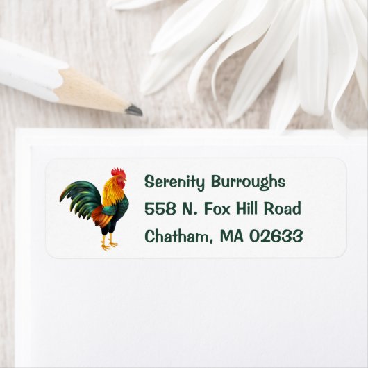 カウトファーム農家チキンカントリーライフルースター ラベル (インサイチュ)