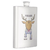 カウトフィンランドトナカイカスタムモノグラムフラスコ フラスク (右)