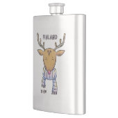 カウトフィンランドトナカイカスタムモノグラムフラスコ フラスク (左)