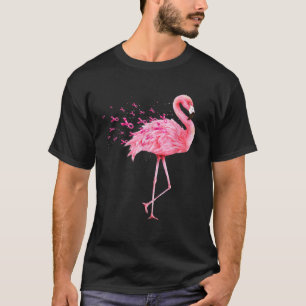 カウトフラミンゴピンクリボン乳がん認識度 Tシャツ