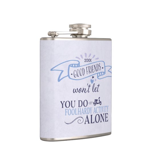 カウトフレガーリーンドシップハートタイポグラフィ引用文 フラスク (右)