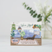 カウトブラックダックスフントコージーニューホームムービング       案内ポストカード (スタンド正面)