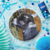 カウトブラックベビーヤ食べギズヘイフォト ペーパープレート (パーティー)