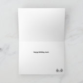 カウトブルーレースカー誕生日カード カード (内部)