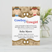 カウトブルー&レッドカントリージェンダーリビール招待状 招待状 (スタンド正面)