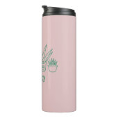 カウトプラントレディサおもしろいクタス引用文インピンクグリーン タンブラー (回転右)
