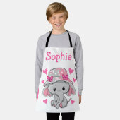 カウトベビーエレファントガール エプロン (着用した状態)