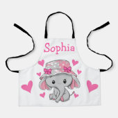 カウトベビーエレファントガール エプロン (正面)