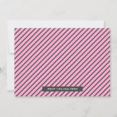 カウトベビーガールクロスラインベビーシャワー招待状 招待状 (裏面)