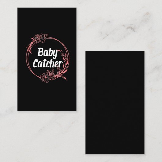 カウトベビーキャッチャードゥラミッドウィフ誕生フラワー 名刺 (正面/裏面)