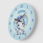 カウトベビーゾウボーイプリンス ラージ壁時計 (傾斜)