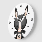 カウトベビードンキーウォール時計 ラージ壁時計 (傾斜)