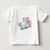 カウトベビー子猫 ベビーTシャツ (裏面)