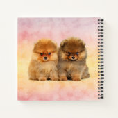 カウトポメラニア犬ドイツスピッツパピーズ ノートブック (裏面)