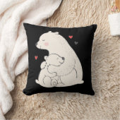 カウトポーラーベアママウィズベビー クッション (ブランケット)