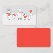 カウトポーラーベア&フレンズホリデーパーティー プレイスカード (正面/裏面)