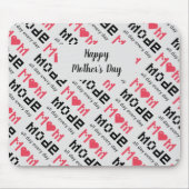 カウトマザーズデーギャおもしろいグマムモードカスタム マウスパッド (正面)