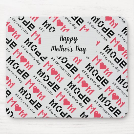 カウトマザーズデーギャおもしろいグマムモードカスタム マウスパッド (正面)