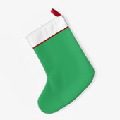 カウトマートボストンテリアハッピードッグホリデークリスマス スモールクリスマスストッキング (裏面 (吊り時))