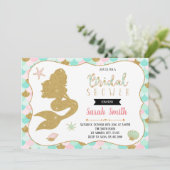 カウトマーメイドブライダルシャワーパーティの招待状 招待状 (スタンド正面)
