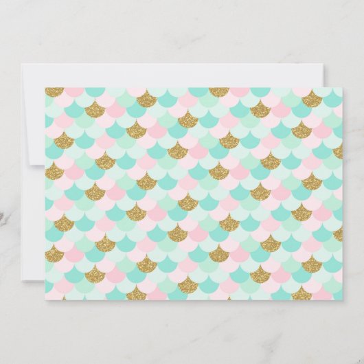 カウトマーメイドブライダルシャワーパーティの招待状 招待状 (裏面)