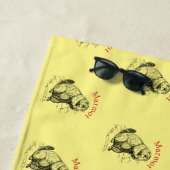 カウトマーモットアニマルサンダーコーブ ビーチタオル (インサイチュ)