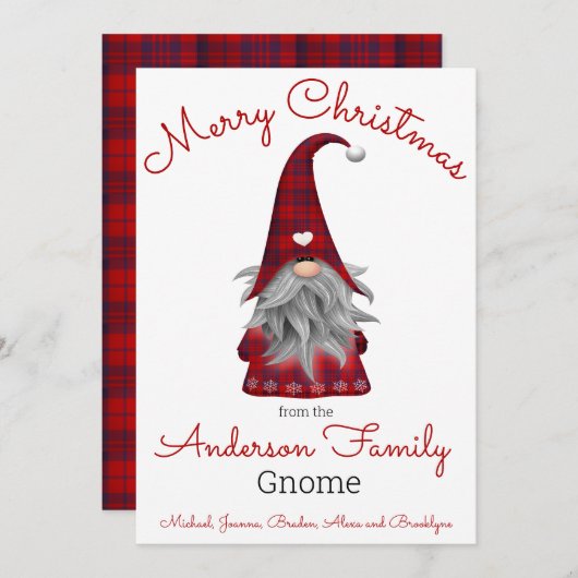 カウトメリーおもしろいクリスマス小妖精や小人パーソナライズされた格言 シーズンカード (正面/裏面)