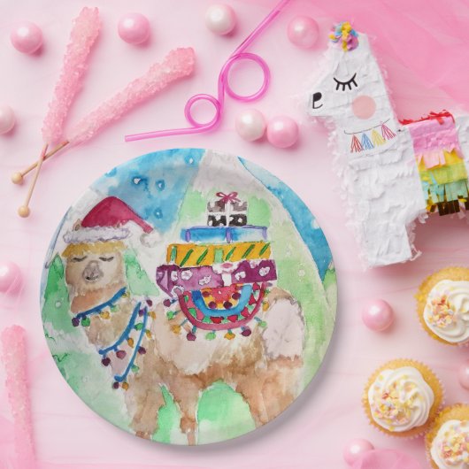 カウトラマクリスマス絵画紙パーティープレート ペーパープレート (パーティー)