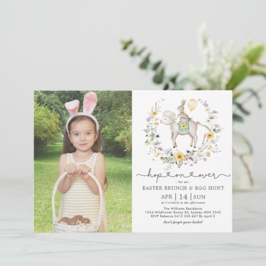 カウトラムバニーヤマフラワーイースターブランチエッグ狩り 招待状 (スタンド正面)