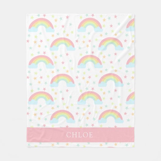 カウトレインパーソナライズされたボースターズパステルクラウドスイート フリースブランケット (正面)