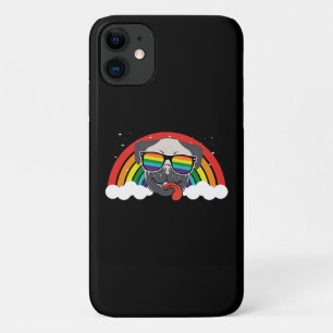カウトレインボーパグ iPhone 11 ケース