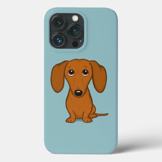 カウトレッドダックスフント | Cartoon おもしろい Wiener Dog Case-Mate iPhoneケース (裏面)