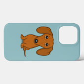 カウトレッドダックスフント | Cartoon おもしろい Wiener Dog Case-Mate iPhoneケース (裏面 (横))