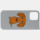 カウトレッドダックスフント | Cartoon おもしろい Wiener Dog Case-Mate iPhoneケース (裏面 (横))