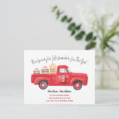 カウトレッドトラック引っ越しましたホリデー新住所 案内ポストカード (スタンド正面)