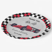 カウトレッドレースカー誕生日 ペーパープレート (アングル)